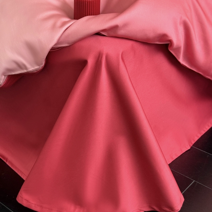 91家纺网 家纺一手货源 找家纺 江涞 2025新款长绒棉数码印花刺绣四件套--小美满 小美满-红