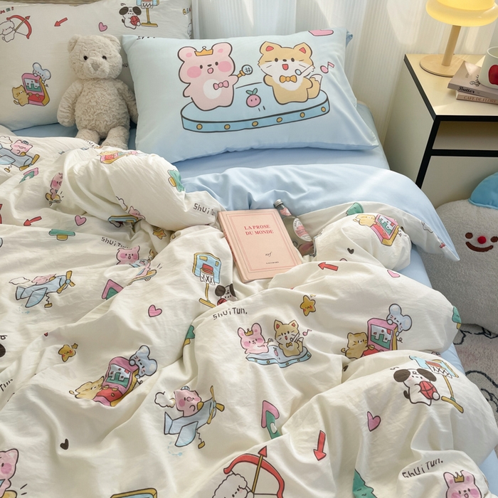 91家纺网 家纺一手货源 找家纺 曼陀罗 2025新款大版混搭四件套 大版-欢乐园