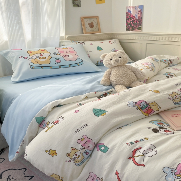 91家纺网 家纺一手货源 找家纺 曼陀罗 2025新款大版混搭四件套 大版-欢乐园