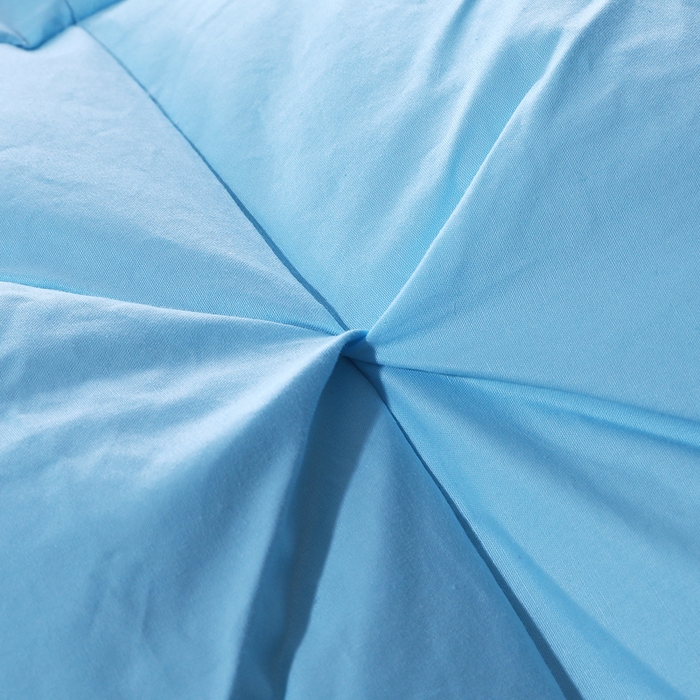 91家纺网 家纺一手货源 找家纺 四川牛皮席 2025新款温暖轻盈东北95白鹅绒被扭花款 200*230-6斤 蓝色