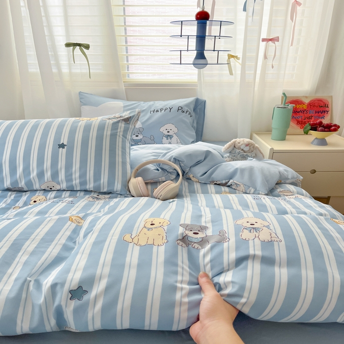 91家纺网 家纺一手货源 找家纺 曼陀罗 2025新款大版混搭四件套 大版-老友记