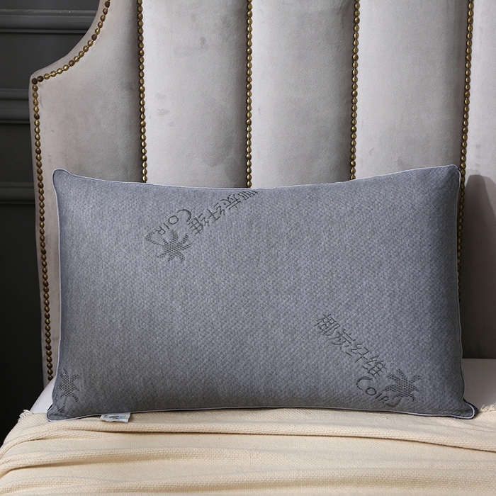 91家纺网 家纺一手货源 找家纺 （总）四川牛皮席 2025新款椰炭纤维枕 热熔棉舒适柔软回弹枕头枕芯48*74cm/只