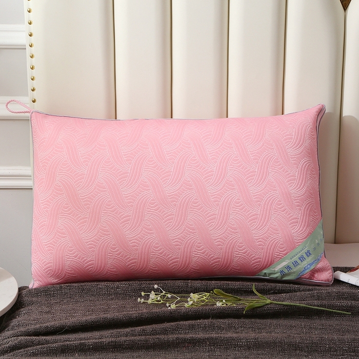 91家纺网 家纺一手货源 找家纺 （总）四川牛皮席 2025新款水洗波纹热熔枕 热熔棉舒适柔软回弹枕头枕芯48*74cm/只