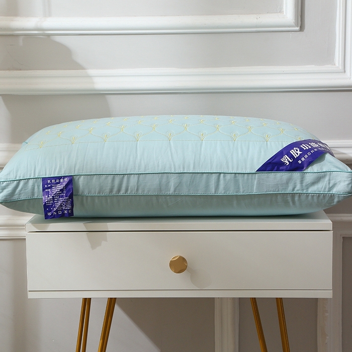 91家纺网 家纺一手货源 找家纺 （总）四川牛皮席 2025新款乳胶功能枕孔雀枕头枕芯 热熔棉舒适柔软回弹枕头枕芯48*74cm/只