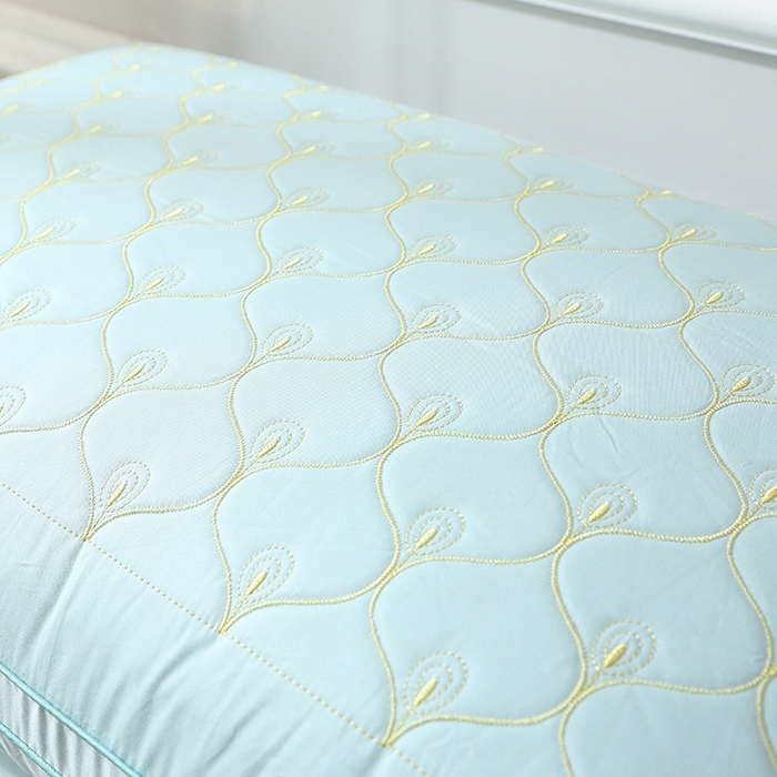 91家纺网 家纺一手货源 找家纺 （总）四川牛皮席 2025新款乳胶功能枕孔雀枕头枕芯 热熔棉舒适柔软回弹枕头枕芯48*74cm/只