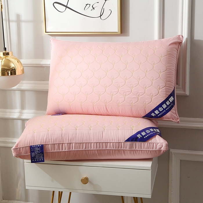 91家纺网 家纺一手货源 找家纺 （总）四川牛皮席 2025新款乳胶功能枕孔雀枕头枕芯 热熔棉舒适柔软回弹枕头枕芯48*74cm/只