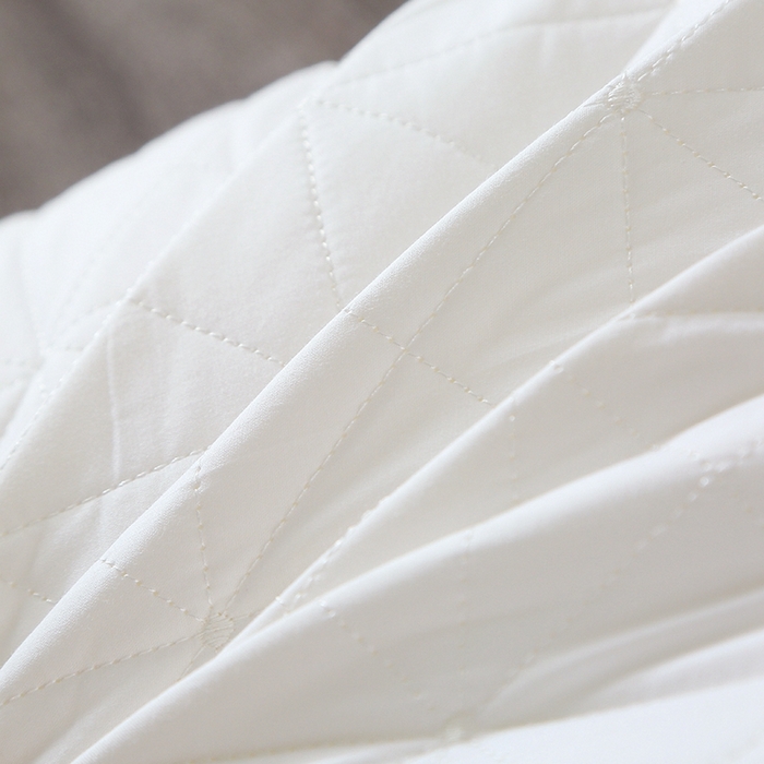 91家纺网 家纺一手货源 找家纺 四川牛皮席 2025新款乳胶功能枕格子枕头枕芯 热熔棉舒适柔软回弹枕头枕芯48*74cm/只 格子-大白