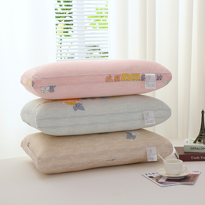 91家纺网 家纺一手货源 找家纺 （总）四川牛皮席 2025新款热熔定型水洗枕（抗菌大豆） 舒适柔软回弹枕头枕芯