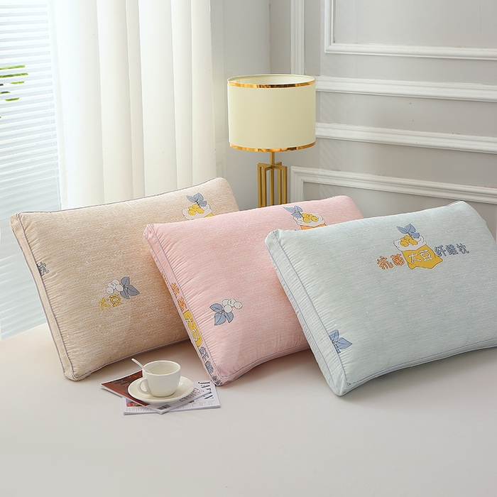 91家纺网 家纺一手货源 找家纺 （总）四川牛皮席 2025新款热熔定型水洗枕（抗菌大豆） 舒适柔软回弹枕头枕芯