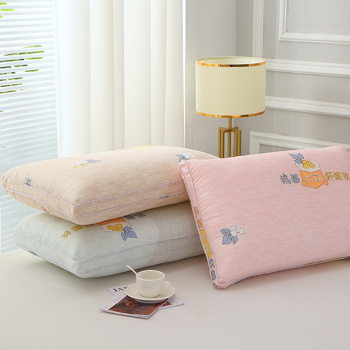 91家纺网 家纺一手货源 找家纺 （总）四川牛皮席 2025新款热熔定型水洗枕（抗菌大豆） 舒适柔软回弹枕头枕芯