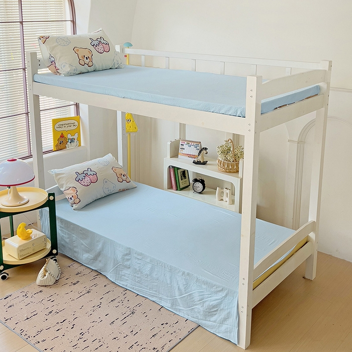 91家纺网 家纺一手货源 找家纺 曼陀罗2025新款超柔云朵棉学生宿舍上下铺三件套 宠爱