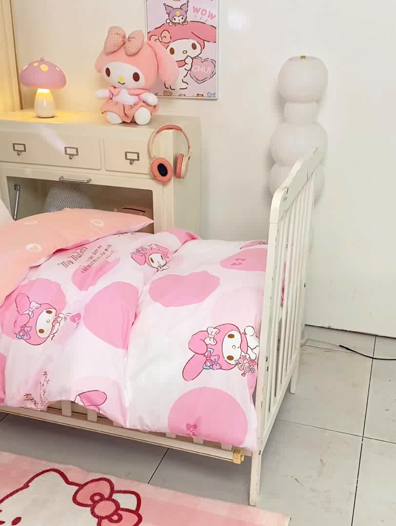 91家纺网 家纺一手货源 找家纺 （总）博雅 2025新款三丽欧全棉纯棉幼儿园三套件宿舍三件套上下铺三件套