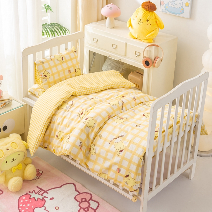 91家纺网 家纺一手货源 找家纺 （总）博雅 2025新款三丽欧全棉纯棉幼儿园三套件宿舍三件套上下铺三件套