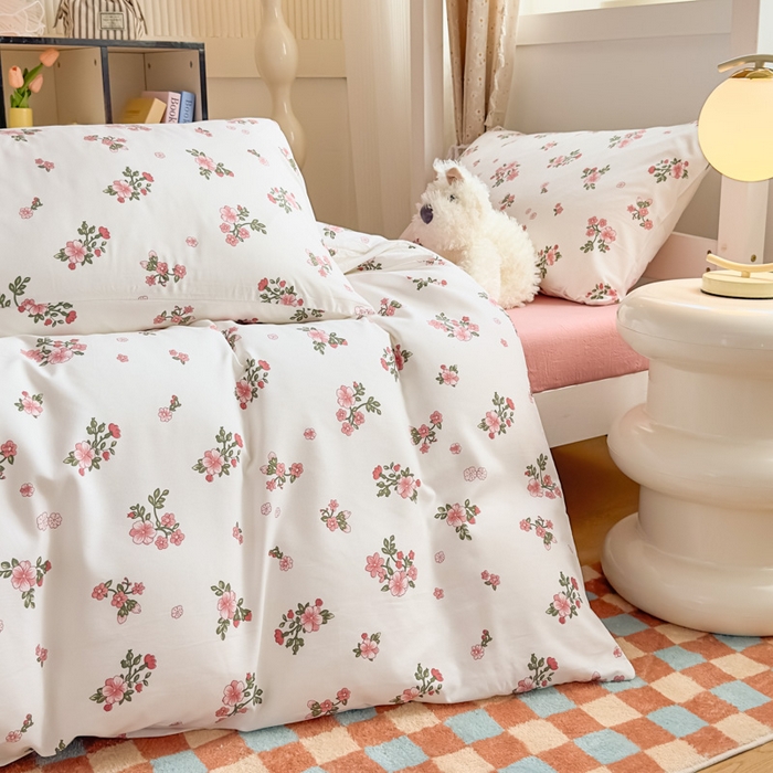 91家纺网 家纺一手货源 找家纺 曼陀罗2025新款超柔云朵棉学生宿舍上下铺三件套 花蜜