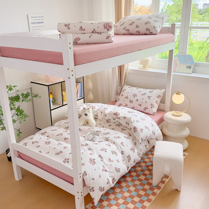 曼陀罗2025新款超柔云朵棉学生宿舍上下铺三件套 花蜜