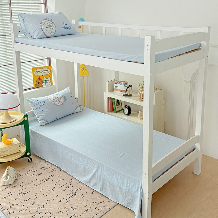 91家纺网 家纺一手货源 找家纺 曼陀罗2025新款超柔云朵棉学生宿舍上下铺三件套 欢乐狗狗