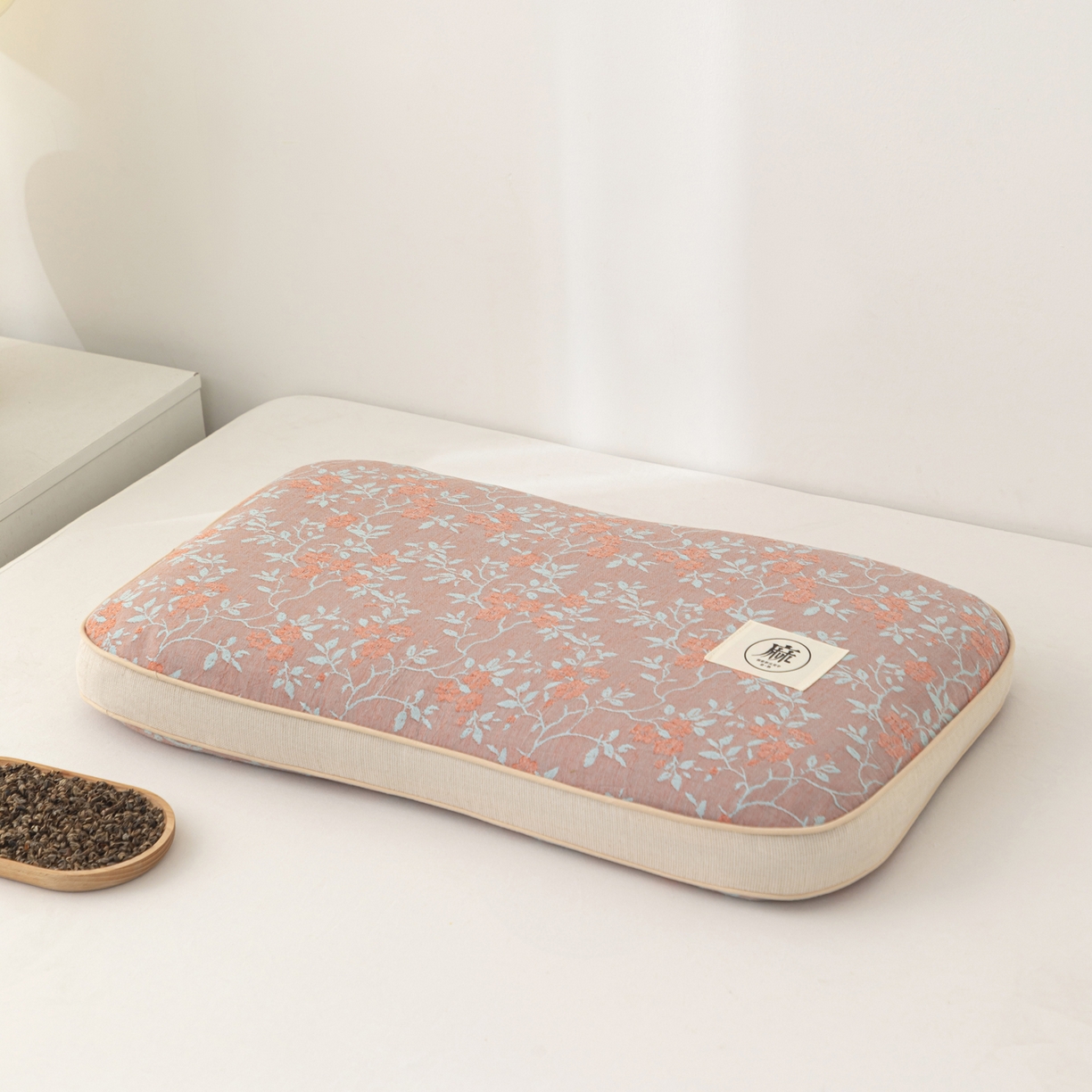 91家纺网 家纺一手货源 找家纺 （总）大熊枕芯 2025新款亚麻棉麻荞麦护颈枕全荞麦壳枕头枕芯