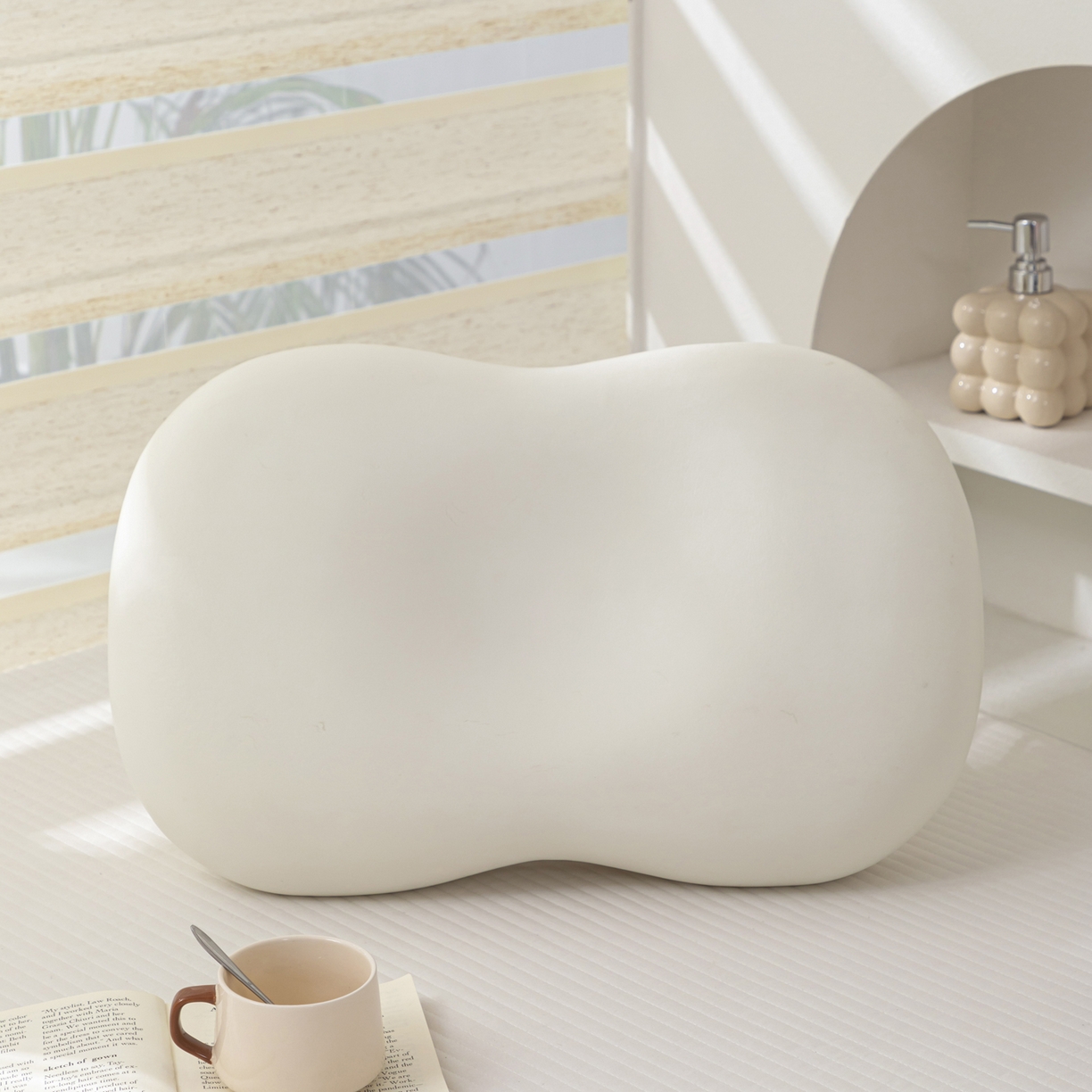 91家纺网 家纺一手货源 找家纺 大熊枕芯 2025新款小奶猫慢回弹记忆枕猫肚枕枕头枕芯 小奶猫记忆枕-灰