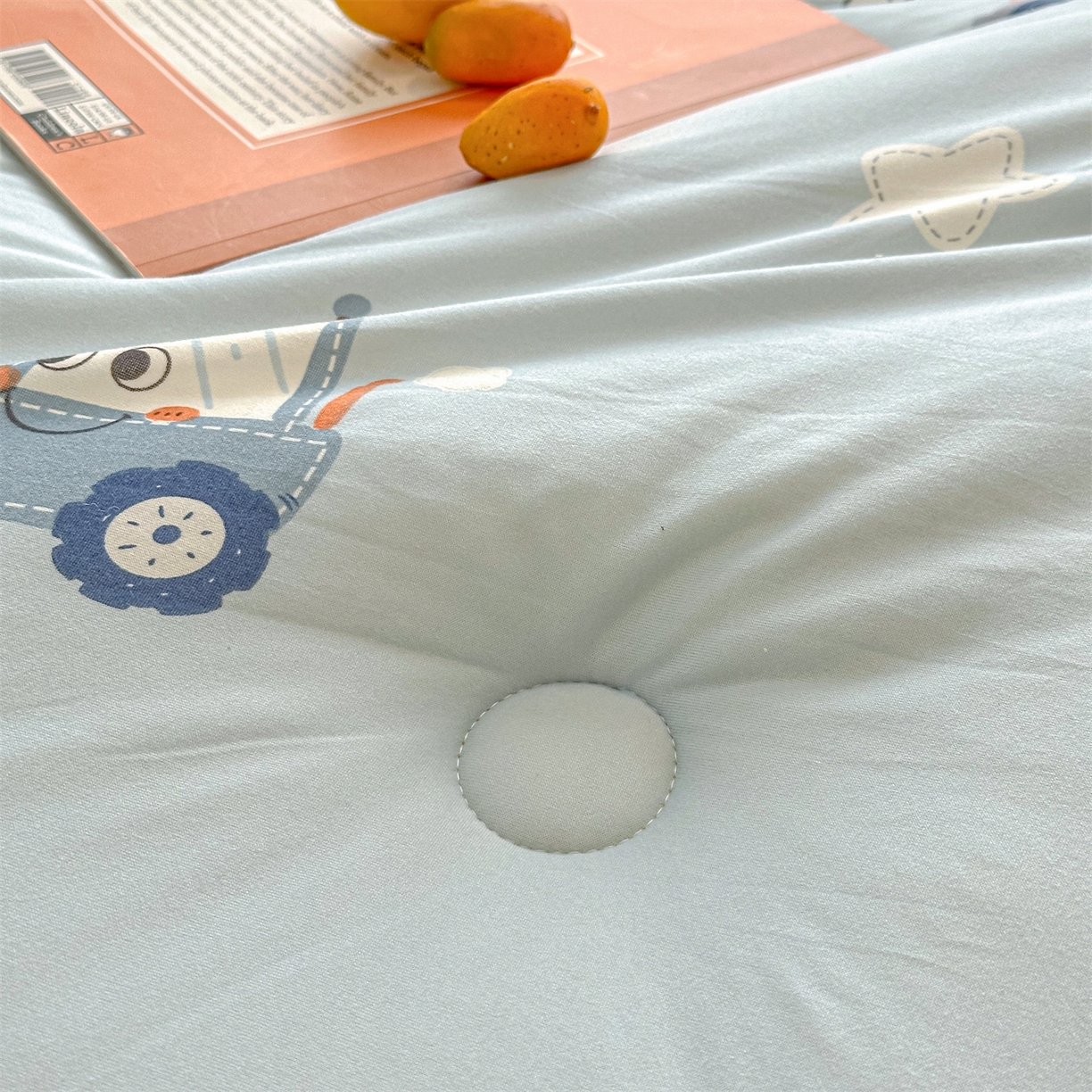 91家纺网 家纺一手货源 找家纺 优被业 2025新款A类牛奶丝针织棉豆豆被 大豆被 冬被 被子被芯 工程车队