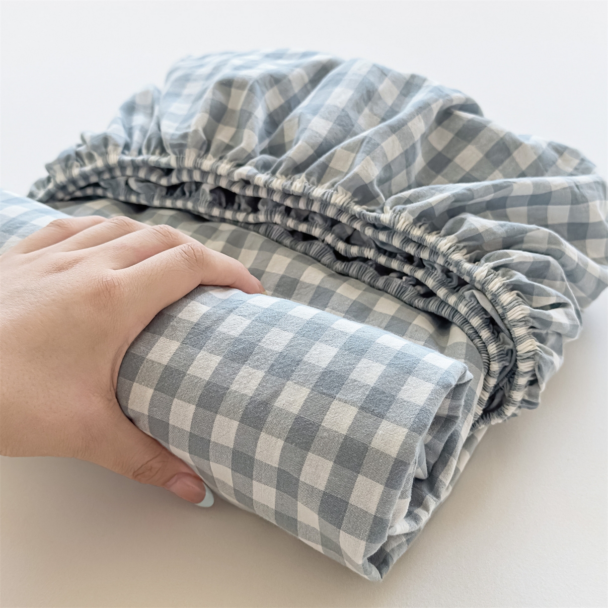 91家纺网 家纺一手货源 找家纺 （总）菡宝 2025新款全棉纯棉色织水洗棉单单床笠