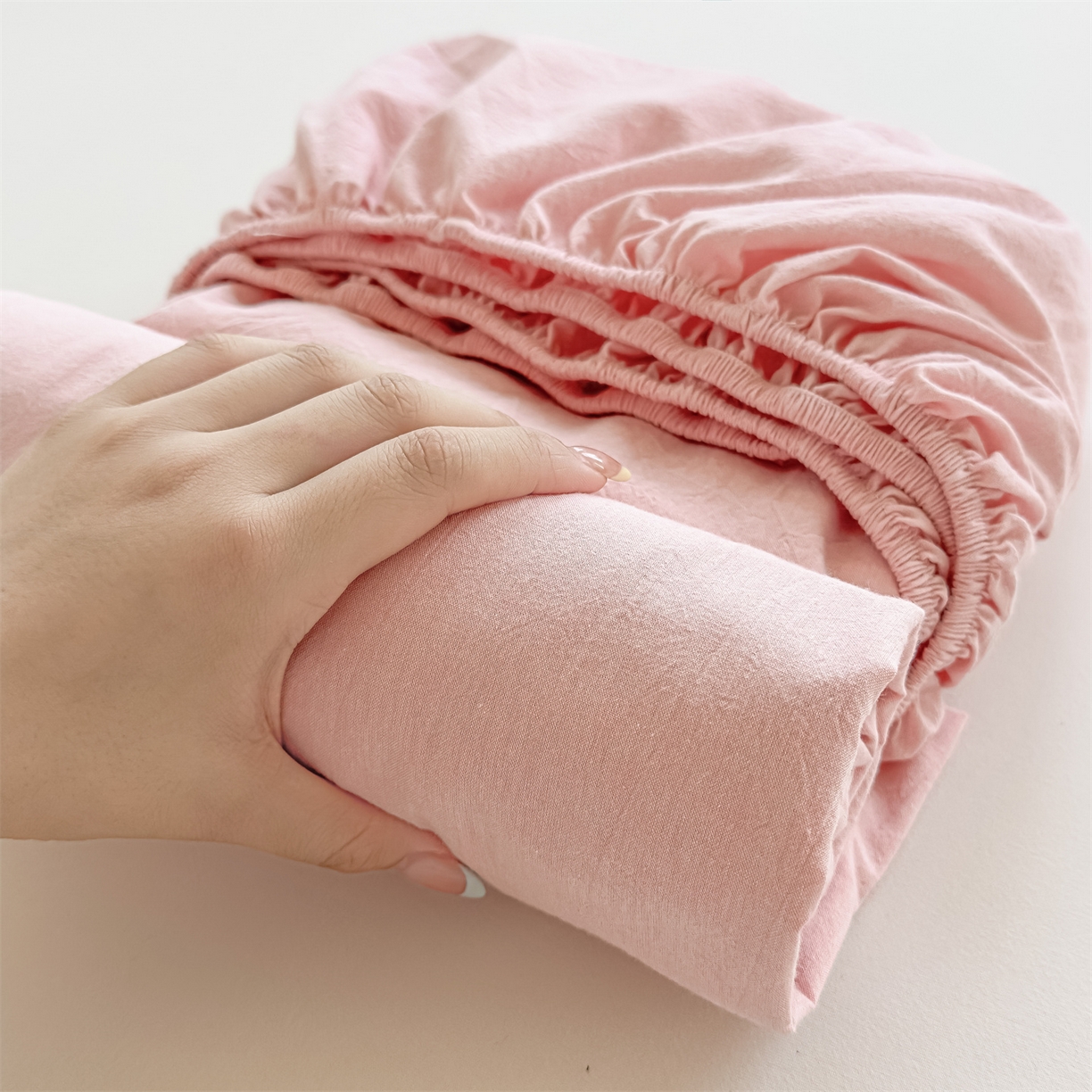 91家纺网 家纺一手货源 找家纺 （总）菡宝 2025新款全棉纯棉色织水洗棉单单床笠