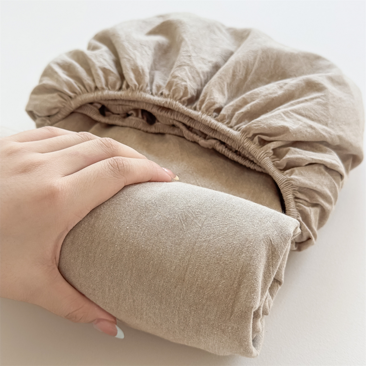 91家纺网 家纺一手货源 找家纺 （总）菡宝 2025新款全棉纯棉色织水洗棉单单床笠