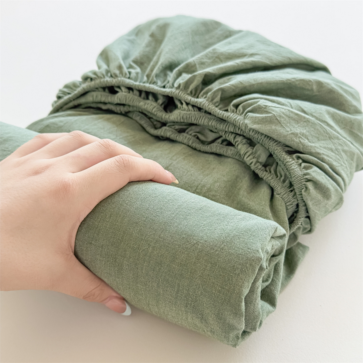 91家纺网 家纺一手货源 找家纺 （总）菡宝 2025新款全棉纯棉色织水洗棉单单床笠