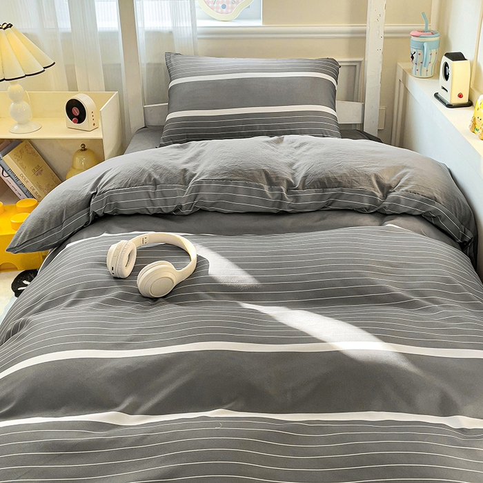 91家纺网 家纺一手货源 找家纺 曼陀罗2025新款超柔云朵棉学生宿舍上下铺三件套 威斯汀