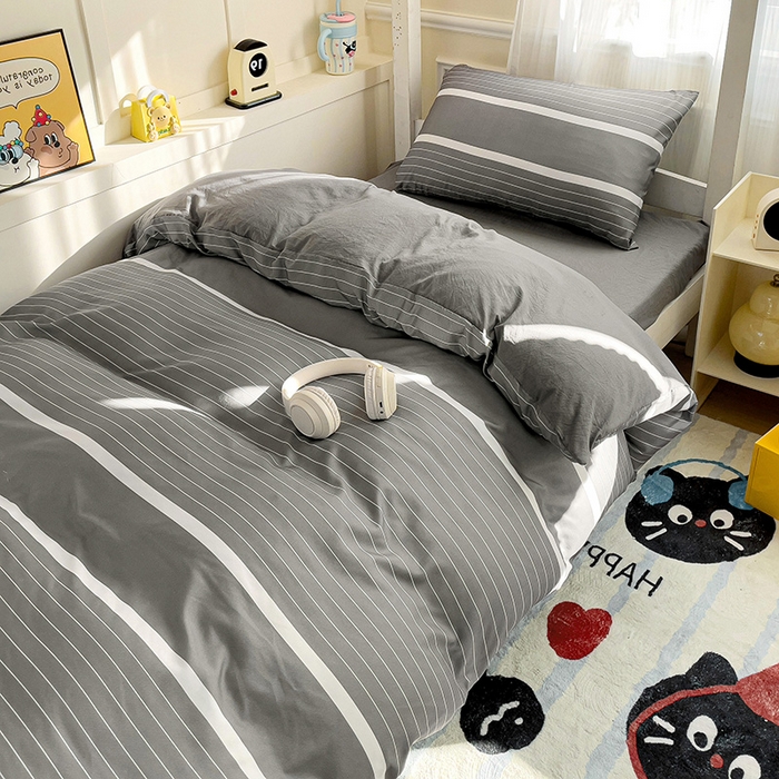 91家纺网 家纺一手货源 找家纺 曼陀罗2025新款超柔云朵棉学生宿舍上下铺三件套 威斯汀