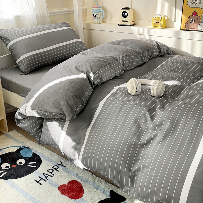 91家纺网 家纺一手货源 找家纺 曼陀罗2025新款超柔云朵棉学生宿舍上下铺三件套 威斯汀