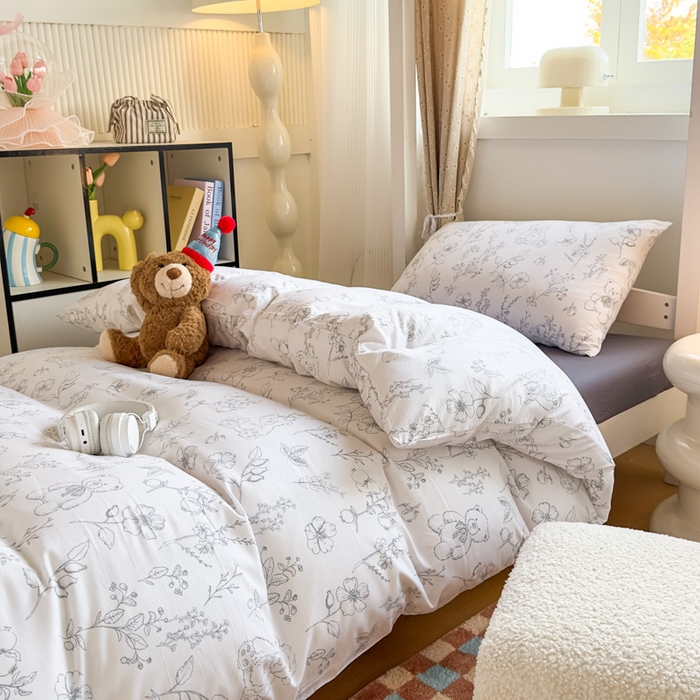 91家纺网 家纺一手货源 找家纺 曼陀罗2025新款超柔云朵棉学生宿舍上下铺三件套 晚风告白