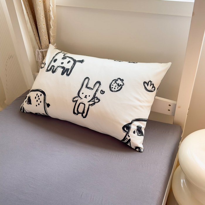 91家纺网 家纺一手货源 找家纺 曼陀罗2025新款超柔云朵棉学生宿舍上下铺三件套 涂鸦乐园