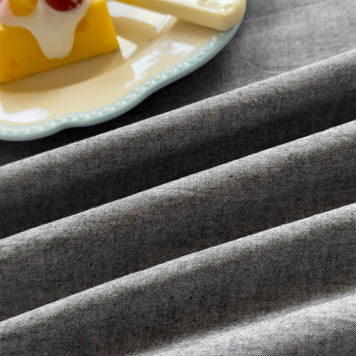 91家纺网 家纺一手货源 找家纺 菡宝 2025新款全棉纯棉色织水洗棉单品系列单枕套枕套单品 黑色青年