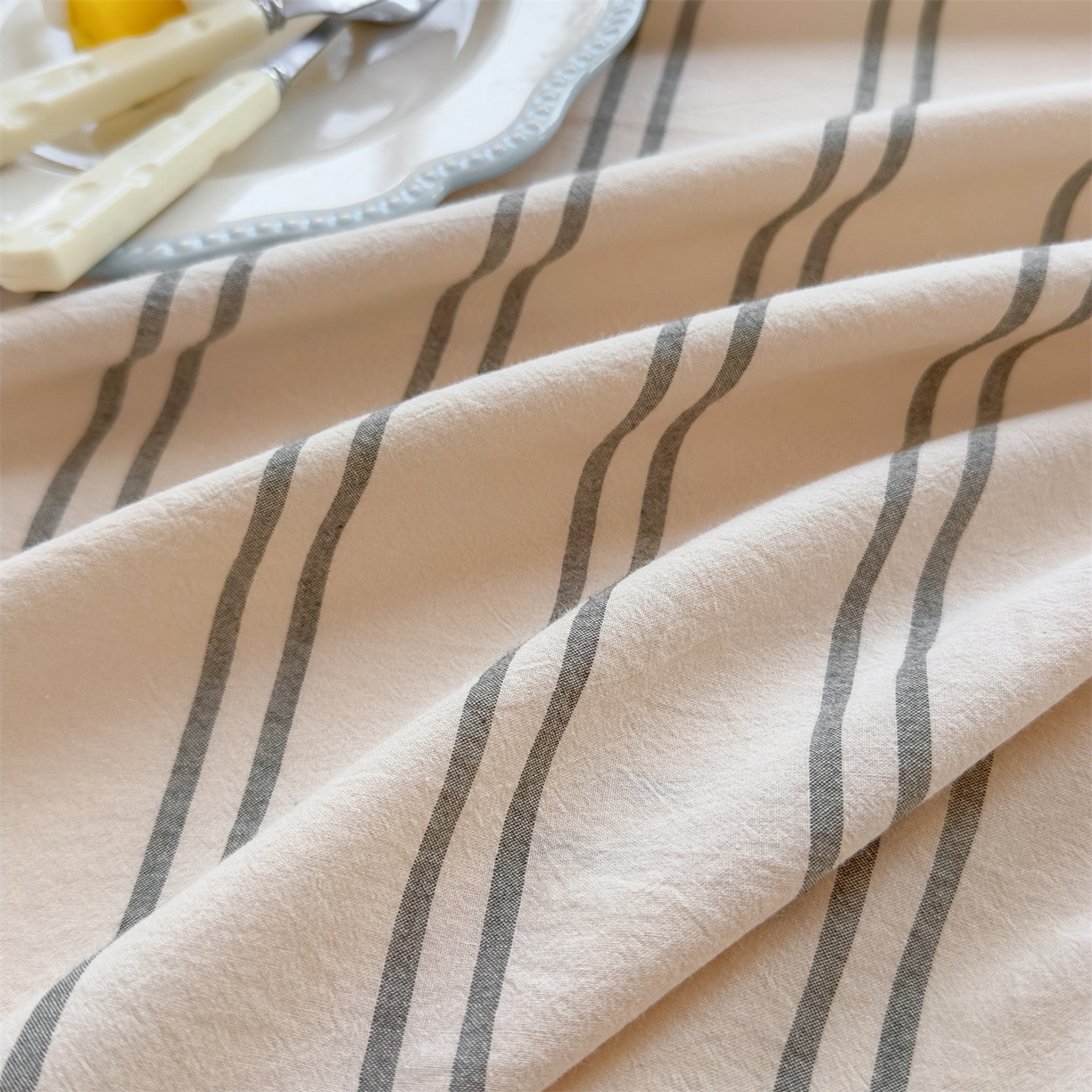 91家纺网 家纺一手货源 找家纺 菡宝 2025新款全棉纯棉色织水洗棉单单床笠 中古绿条