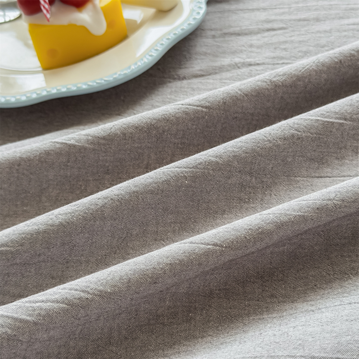 91家纺网 家纺一手货源 找家纺 菡宝 2025新款全棉纯棉色织水洗棉单品系列单枕套枕套单品 灰色青年