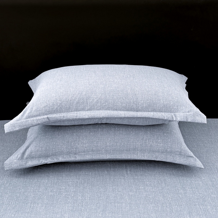 91家纺网 家纺一手货源 找家纺 圣比熊 2025新款原麻枕套宿舍单人枕芯套枕头套内胆套仿亚麻 帝都蓝
