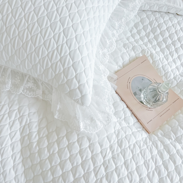 91家纺网 家纺一手货源 找家纺 （总）2026新款法式高级芭蕾风重工刺绣蕾丝花边套件床盖床裙三件套四件套