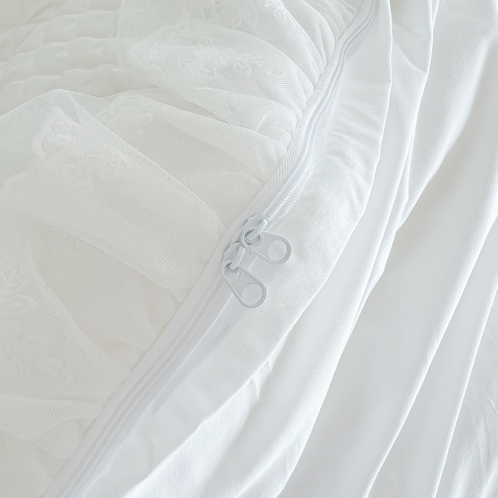 91家纺网 家纺一手货源 找家纺 （总）2026新款法式高级芭蕾风重工刺绣蕾丝花边套件床盖床裙三件套四件套