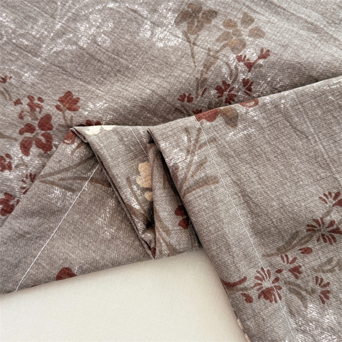 91家纺网 家纺一手货源 找家纺 圣比熊 2025新款原麻双人枕套宿舍情侣枕芯套家用加长枕头套内胆套仿亚麻 山花浪漫