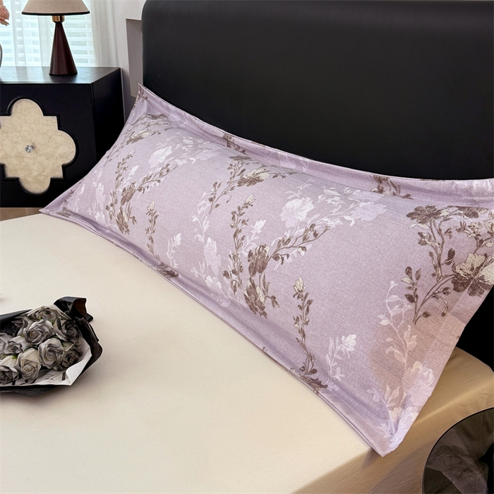 91家纺网 家纺一手货源 找家纺 圣比熊 2025新款原麻双人枕套宿舍情侣枕芯套家用加长枕头套内胆套仿亚麻 春风序