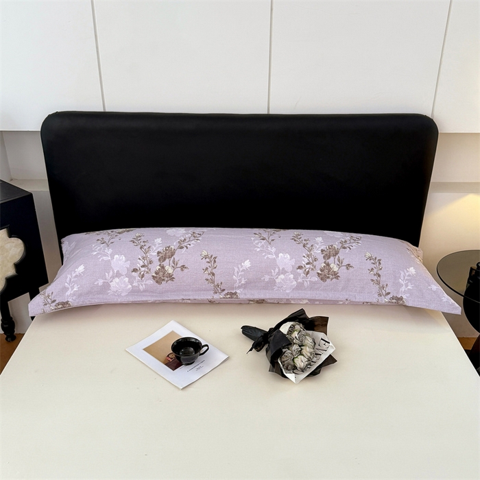 91家纺网 家纺一手货源 找家纺 圣比熊 2025新款原麻双人枕套宿舍情侣枕芯套家用加长枕头套内胆套仿亚麻 春风序