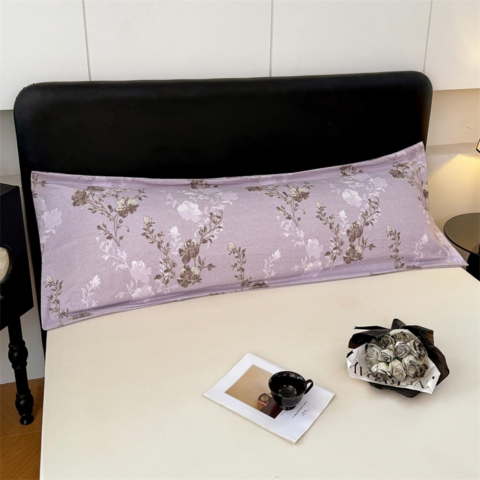 91家纺网 家纺一手货源 找家纺 圣比熊 2025新款原麻双人枕套宿舍情侣枕芯套家用加长枕头套内胆套仿亚麻 春风序