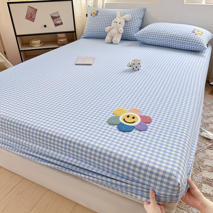 91家纺网 家纺一手货源 找家纺 （总）佳汐蓝家纺 2025新款秋冬水洗棉单床笠单品床笠单件床笠