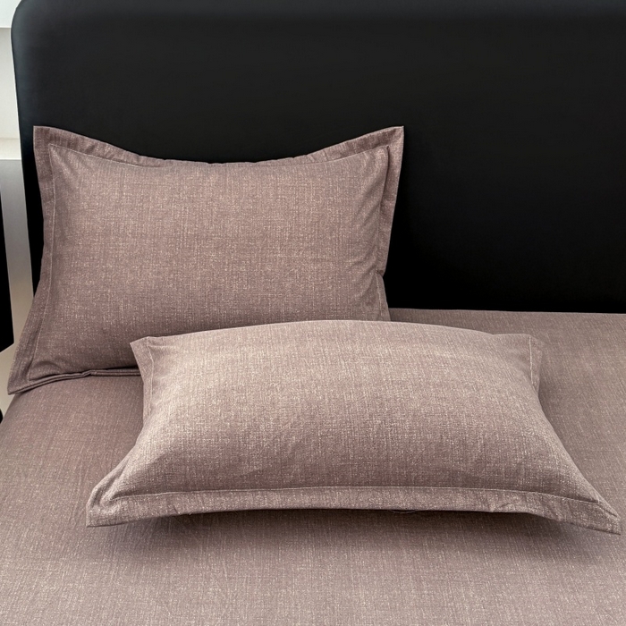 91家纺网 家纺一手货源 找家纺 梦舒羽 2025新款原麻枕套宿舍单人枕芯套枕头套内胆套仿亚麻 慕斯咖