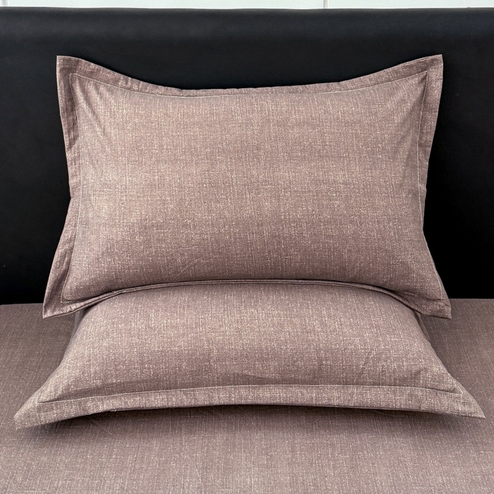 91家纺网 家纺一手货源 找家纺 梦舒羽 2025新款原麻枕套宿舍单人枕芯套枕头套内胆套仿亚麻 慕斯咖