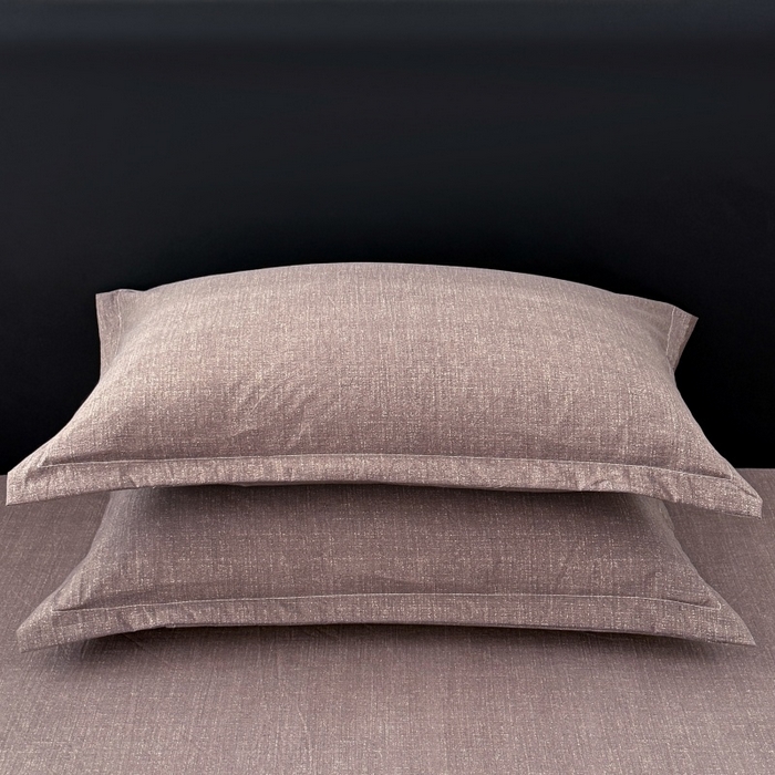 91家纺网 家纺一手货源 找家纺 梦舒羽 2025新款原麻枕套宿舍单人枕芯套枕头套内胆套仿亚麻 慕斯咖