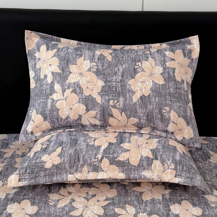 91家纺网 家纺一手货源 找家纺 梦舒羽 2025新款原麻枕套宿舍单人枕芯套枕头套内胆套仿亚麻 陌上花开-咖