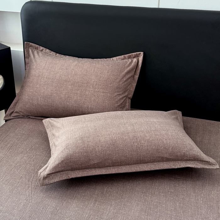 91家纺网 家纺一手货源 找家纺 梦舒羽 2025新款原麻枕套宿舍单人枕芯套枕头套内胆套仿亚麻 慕斯咖