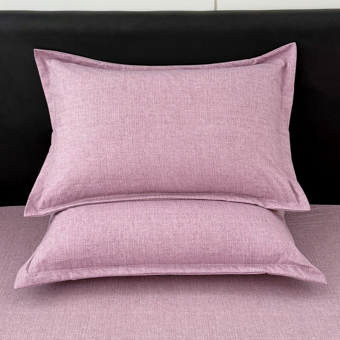 91家纺网 家纺一手货源 找家纺 梦舒羽 2025新款原麻枕套宿舍单人枕芯套枕头套内胆套仿亚麻 星野紫