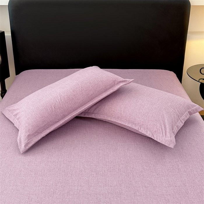91家纺网 家纺一手货源 找家纺 梦舒羽 2025新款原麻枕套宿舍单人枕芯套枕头套内胆套仿亚麻 星野紫